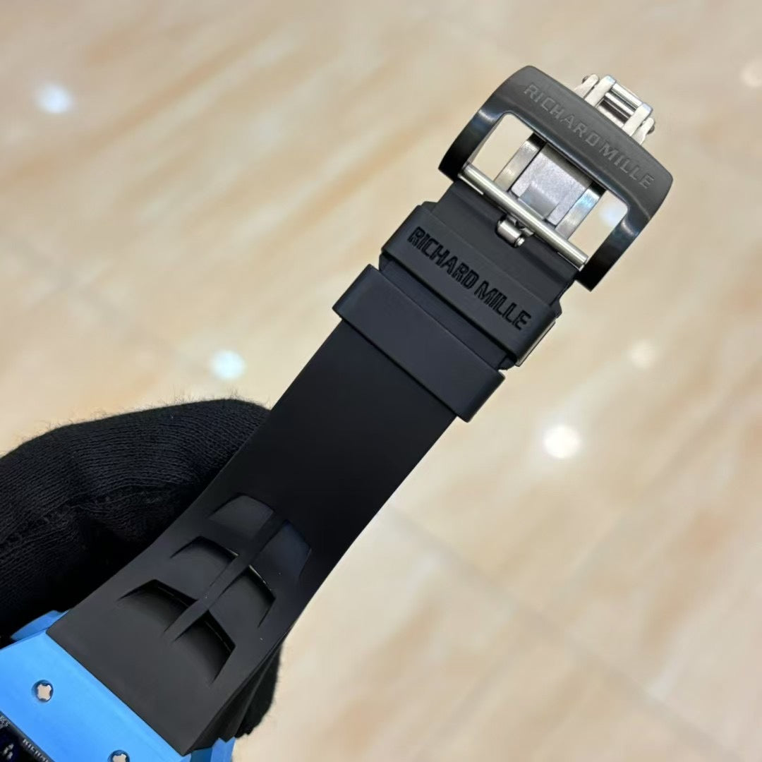 Blue Ceramic- Black Rubber - Automatic - 40*51mm