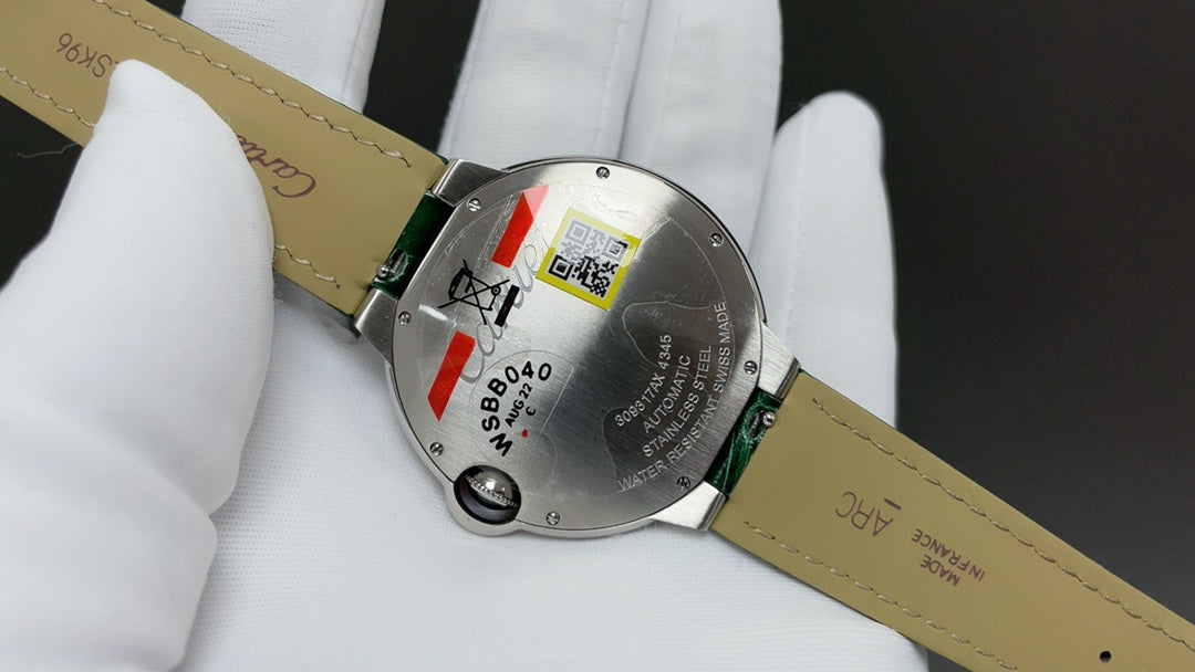 Green Silver- Green Leather - Automatic - 42mm