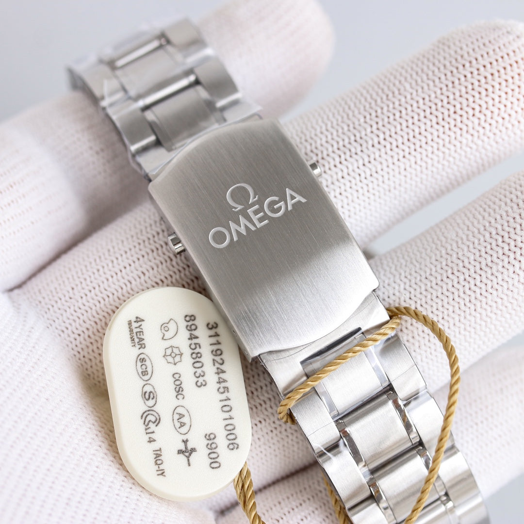 Chronograph -Frosted Face - Black Ceramic- 316L Steel- Automatic - 44mm