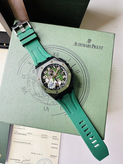 Green - Green Rubber- Automatic - 42mm