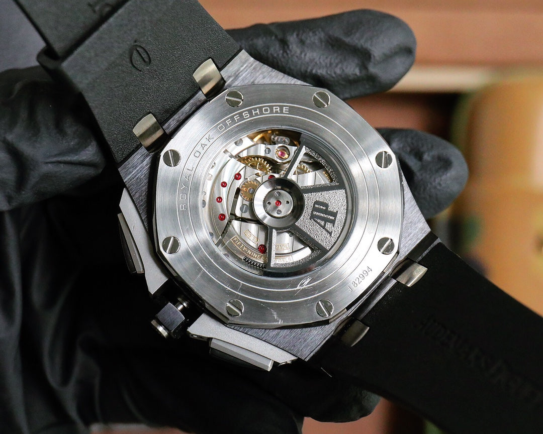 TOP! Chronograph- Black Ceramic- Black Rubber - Automatic - 44mm