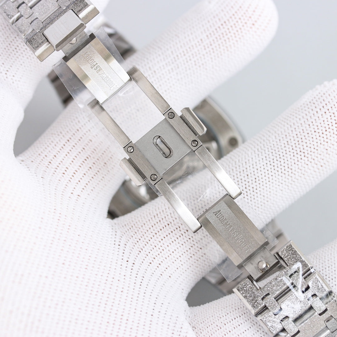 TOP! Frosted White - White Steel - Automatic - 41mm