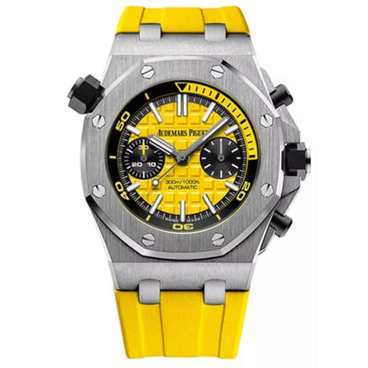 Chronograph -26703ST Yellow Black - Yellow Rubber -Automatic - 42mm