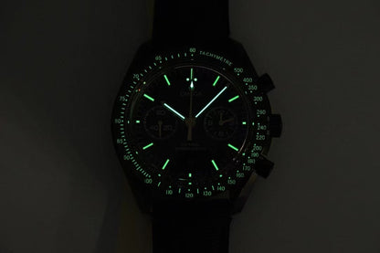 Chronograph -Moon back - Black - Black Rubber- Automatic - 44mm