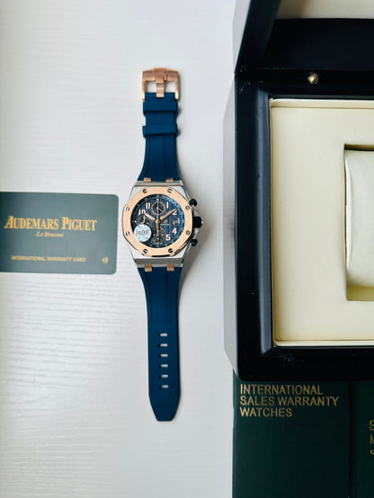 Chronograph - 26471S- Yellow Gold Ceramic Bezel - Blue Rubber - Automatic - 42mm