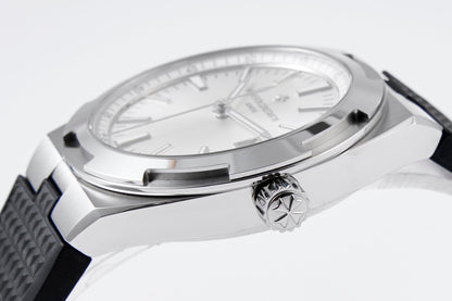 White Silver - Black Rubber - Automatic - 41mm