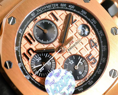 Chronograph-L Size -Rosegold Ceramic- Rosegold Steel - Automatic - 44mm