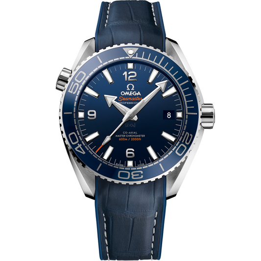 215.33.44.21.03.001- Ceramic bezel Blue 904L Steel - Blue Leather - Automatic -43.5mm