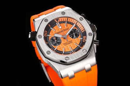 Chronograph -26703ST Orange - Rubber -Automatic - 42mm