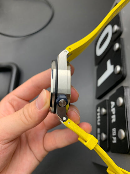 TOP! - 316L Steel - Yellow rubber - Automatic - 42mm