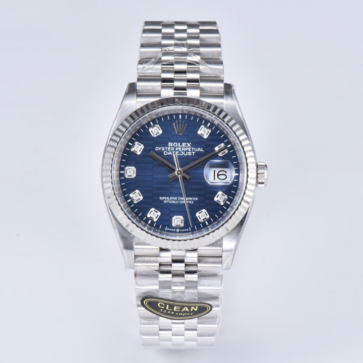 C-Factory - Blue wave - Silver 904L Steel- Automatic - 41mm/36mm