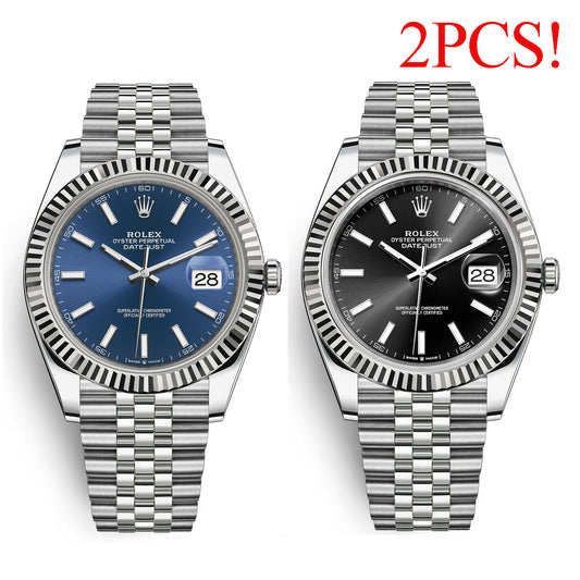 Specials! Amost gone! 2pcs Watches! Blue face and Black face! Automatic -41mm