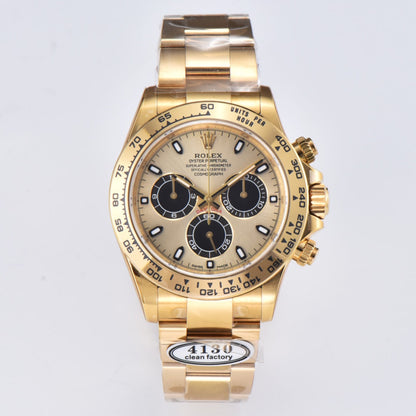Chronograph -C-Factory -Black Yellow- Yellow gold 904L Steel- Automatic - 40mm