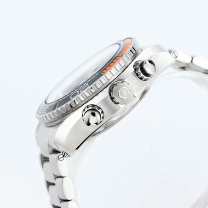 Chronograph - Selfwinding- Silver 904L Steel- Automatic - 45.5mm