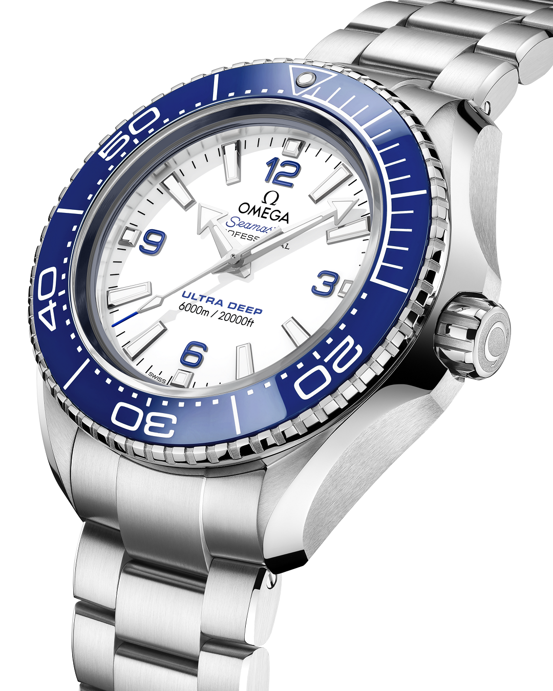 L Size- Blue Ceramic - Silver 904L Steel - Automatic - 45.5mm