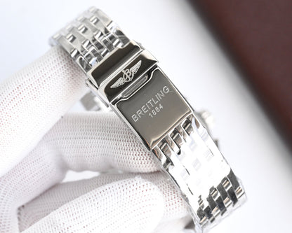 Chronograph - Silver White - Silver 316L Steel - Automatic - 42mm