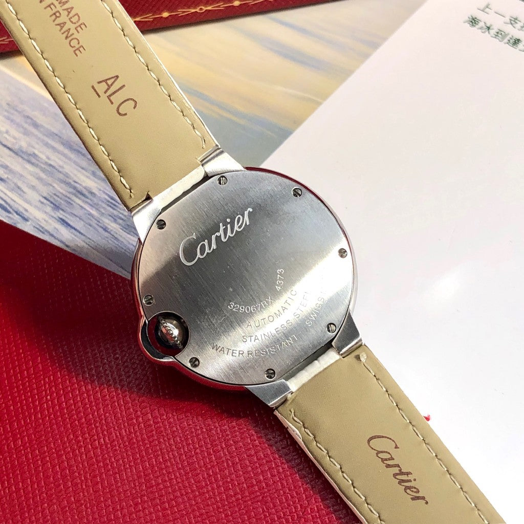 LADY -Rhinestone Bezel- White Leather - Quartz - 33mm