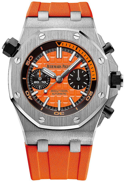 Chronograph -26703ST Orange - Rubber -Automatic - 42mm