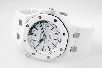 TOP! Ceramic White - White Rubber - Automatic - 42mm
