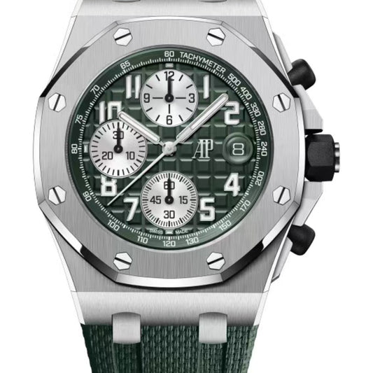 Chronograph-Greem Ceramic- Green Rubber - Automatic - 44mm