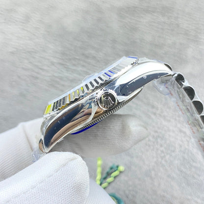 C-Factory -Blue Silver - White 904L Steel- Automatic - 42mm