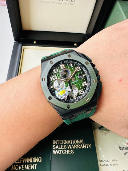 Green - Green Rubber- Automatic - 42mm