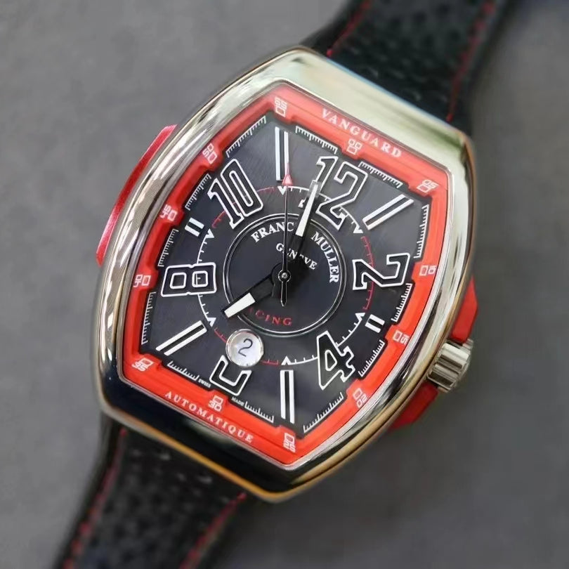 Red Black - Black Rubber - Automatic - 44*53mm