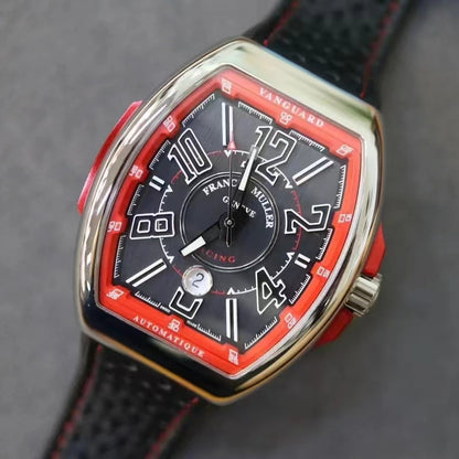 Red Black - Black Rubber - Automatic - 44*53mm