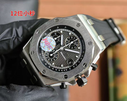 Chronograph-Grey Ceramic- Black Rubber - Automatic - 44mm