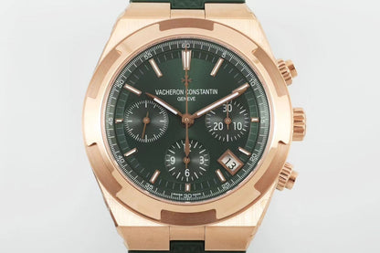 Chronograph -Dark Green - Green Rubber - Automatic - 42mm