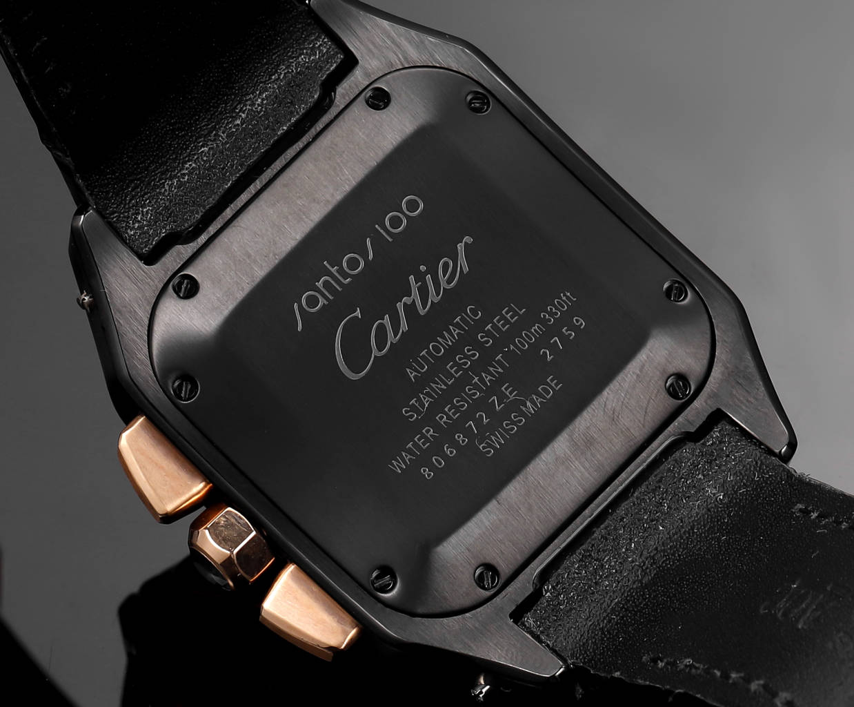 Chronograph - White Yellow 316L Steel - Black Leather - Automatic - 42mm