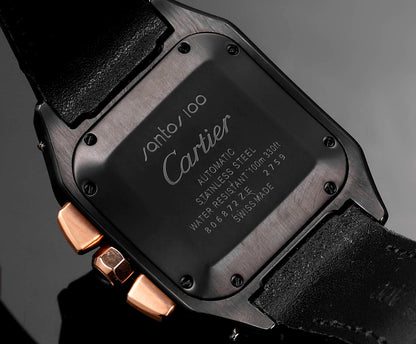 Chronograph - White Yellow 316L Steel - Black Leather - Automatic - 42mm