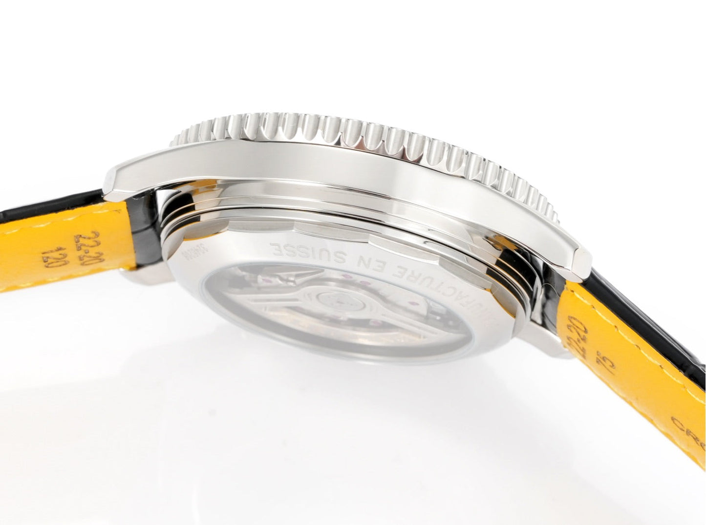 Chronograph - White Bezel- Panda Face - N-Timer - Black Leather - Automatic - 43mm