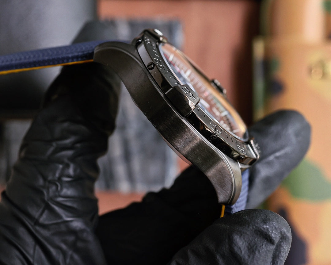 Chronograph -Blue Black - Blue Rubber - Quartz - 43mm