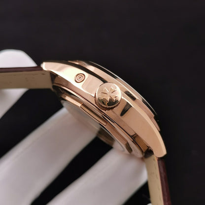 Blue Rosegold - 83520/000R-9909- Brown Leather - Automatic - 40mm