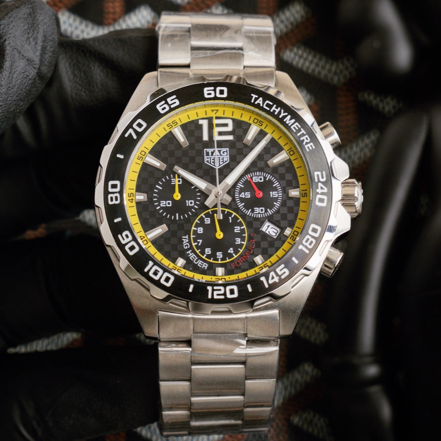 Chronograph - White 904L Steel - Quartz - 41mm