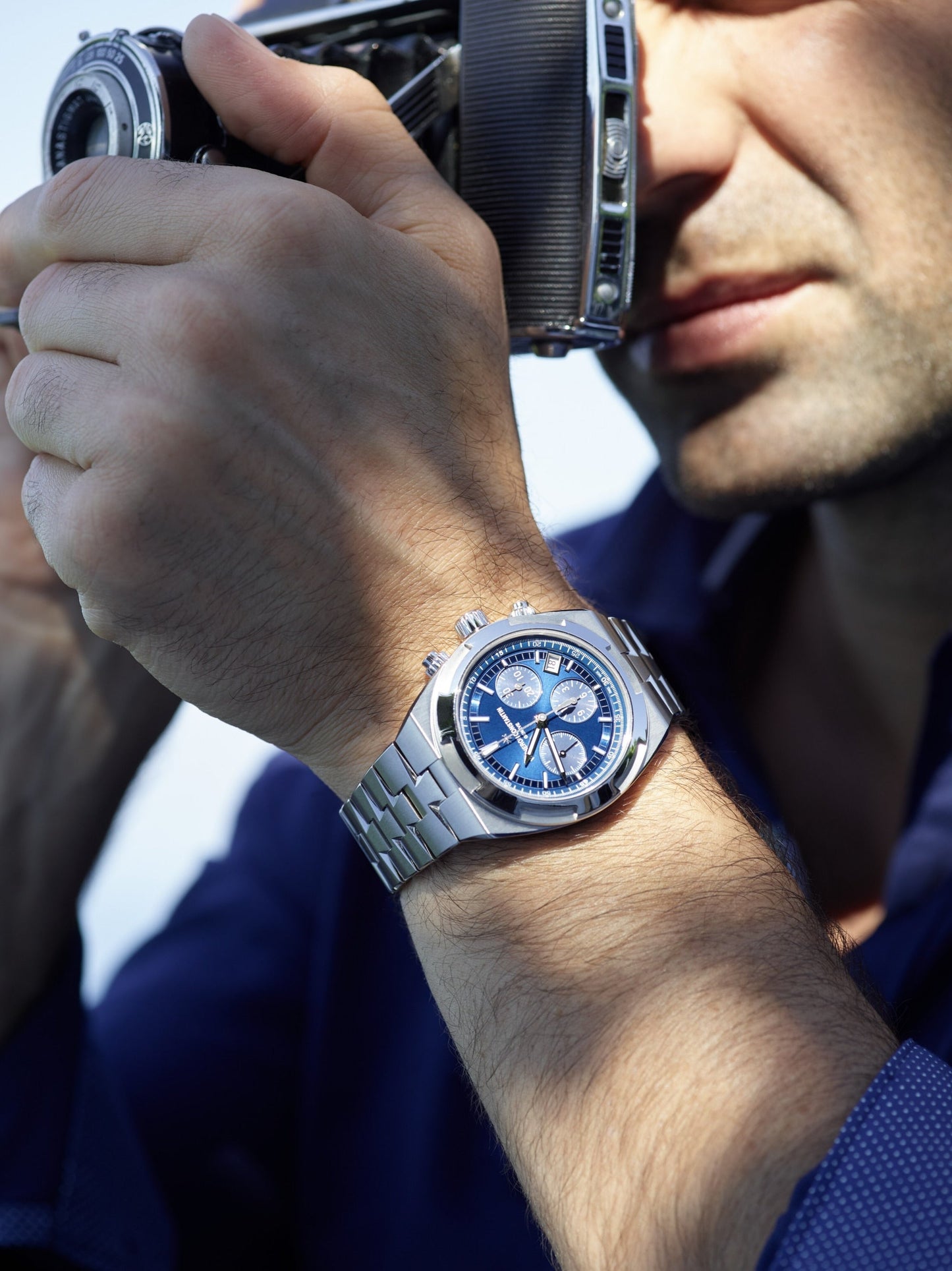 Chronograph-Blue - White 904L Silver - Automatic - 41mm
