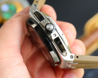 TOP! Grey Ceramic Bezel - Khakki Rubber - Automatic - 44mm