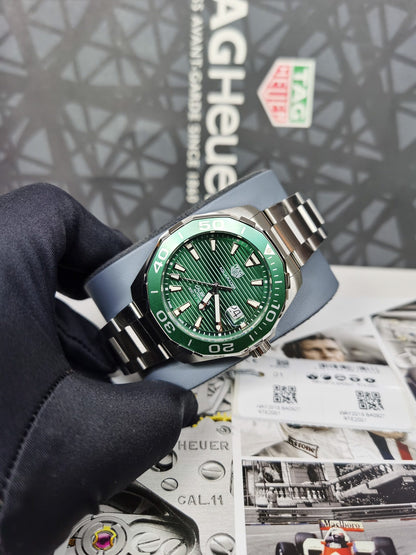 Green -Silver 904L Steel - Automatic - 43mm
