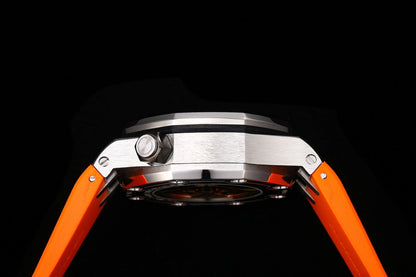 Chronograph -26703ST Orange - Rubber -Automatic - 42mm