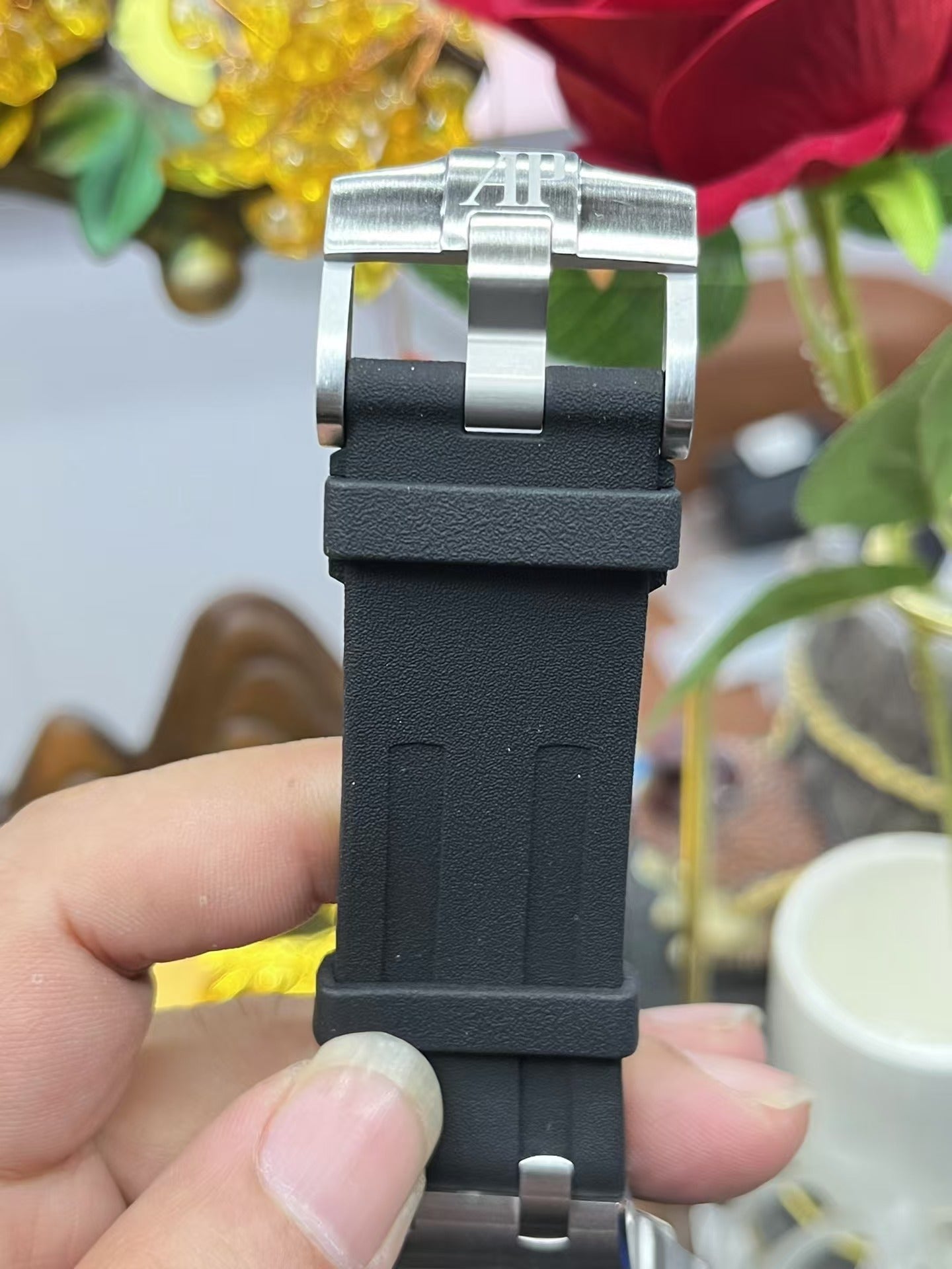 Silver Bezel Ceramic-Black Face -Black Rubber - Automatic - 42mm