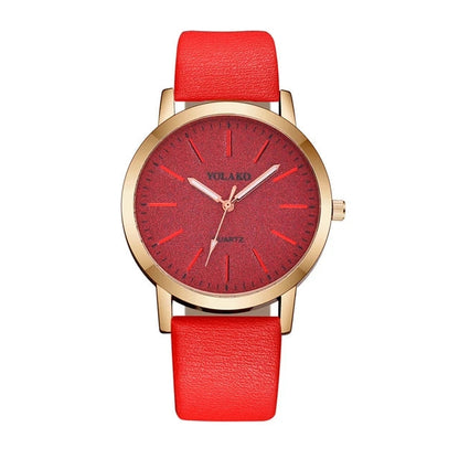 Red Yellow - Red Rubber - Quartz - 34mm