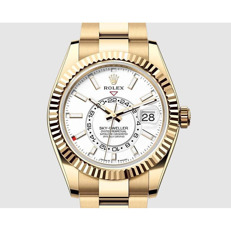 Luxury - White - Yellow 904L Steel -Automatic - 42mm