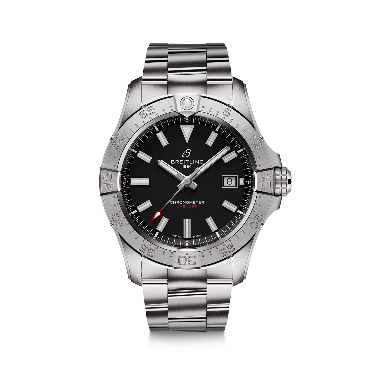 Silver Ceramic- Black AVG - Silver 904L Steel - Automatic - 42mm