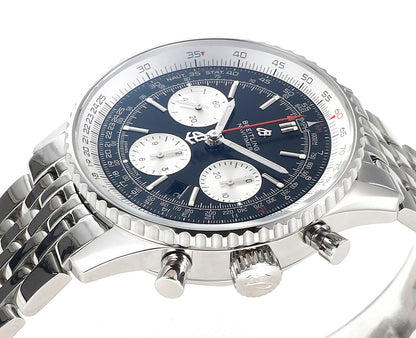 Chronograph - White Ceramic - Black- N-Timer - 904L Steel - Automatic - 43mm