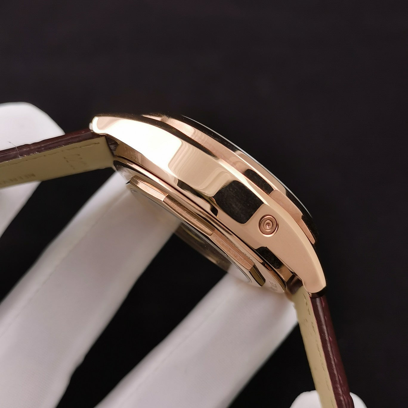 Blue Rosegold - 83520/000R-9909- Brown Leather - Automatic - 40mm