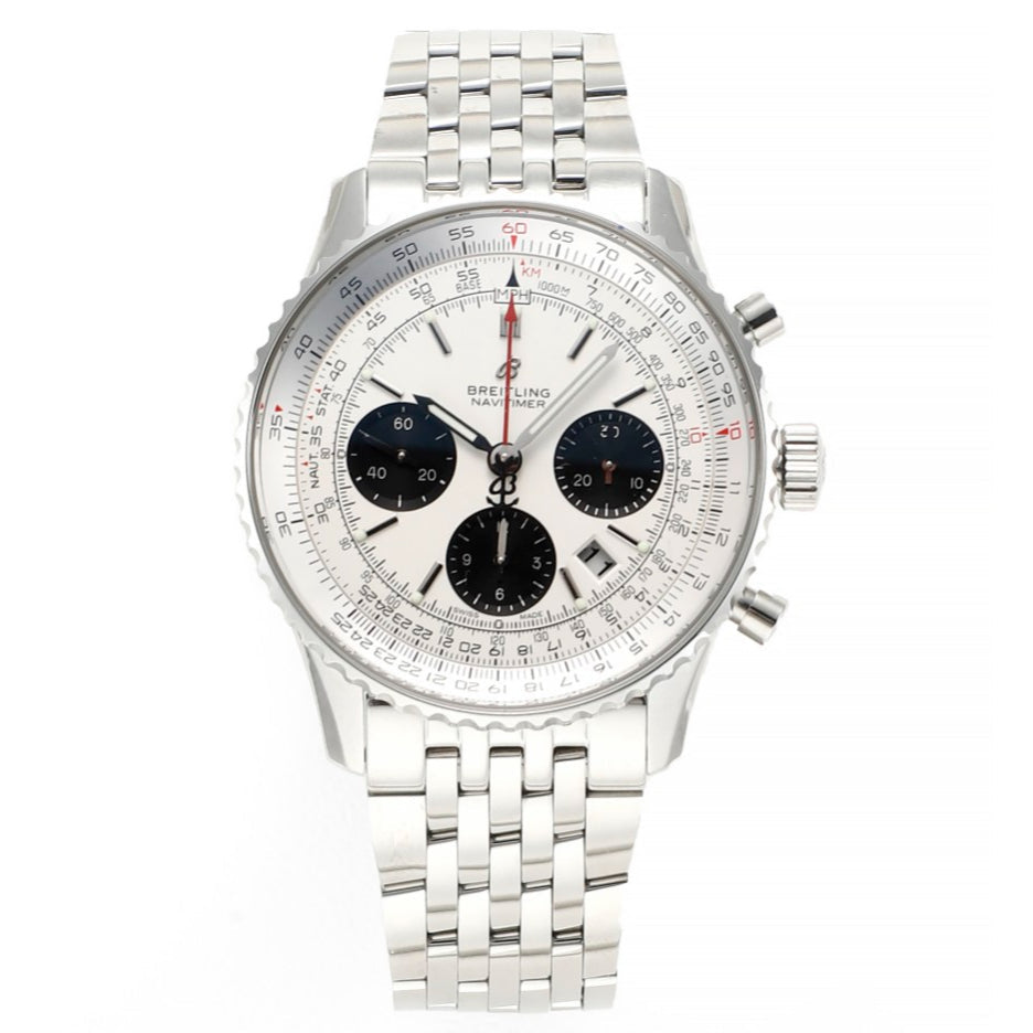 Chronograph - White Ceramic - Panda Face- N-Timer - 904L Steel - Automatic - 43mm
