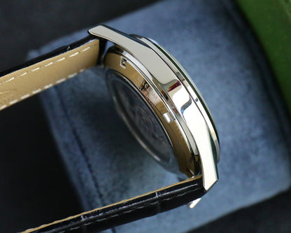 Green - Black Leather - Automatic - 41mm