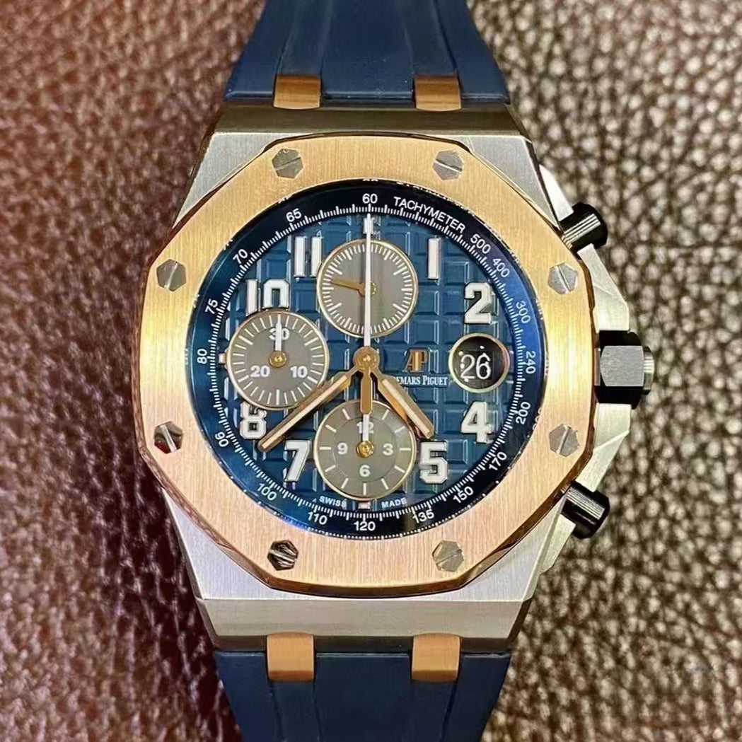 Chronograph - Yellow Ceramic Bezel - Blue Rubber - Automatic - 42mm