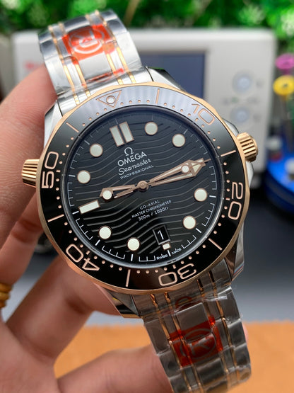 TOP! Black Dial Steel - Rosegold Withe 904L Steel - Automatic- 42mm